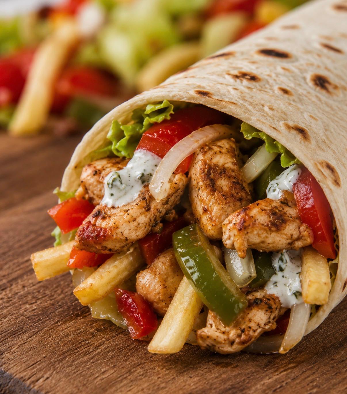 Kebab frais préparé au Nes Resto Montluel